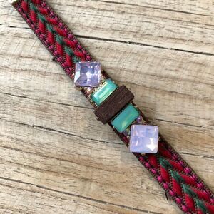 Boho Woven Tapestry Jewel Bracelet